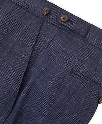 Reiss Men's Penso Wool-Blend Check Classic-Fit Suit Pants