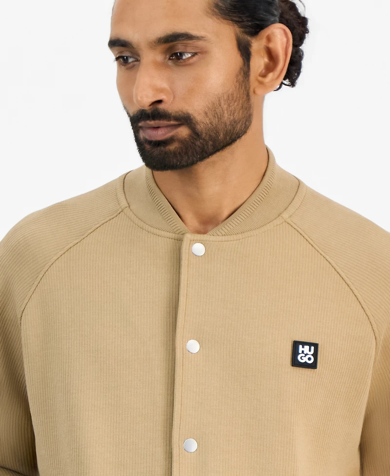 Hugo by Boss Men's Dabin Regular-Fit Ribbed Bomber Jacket