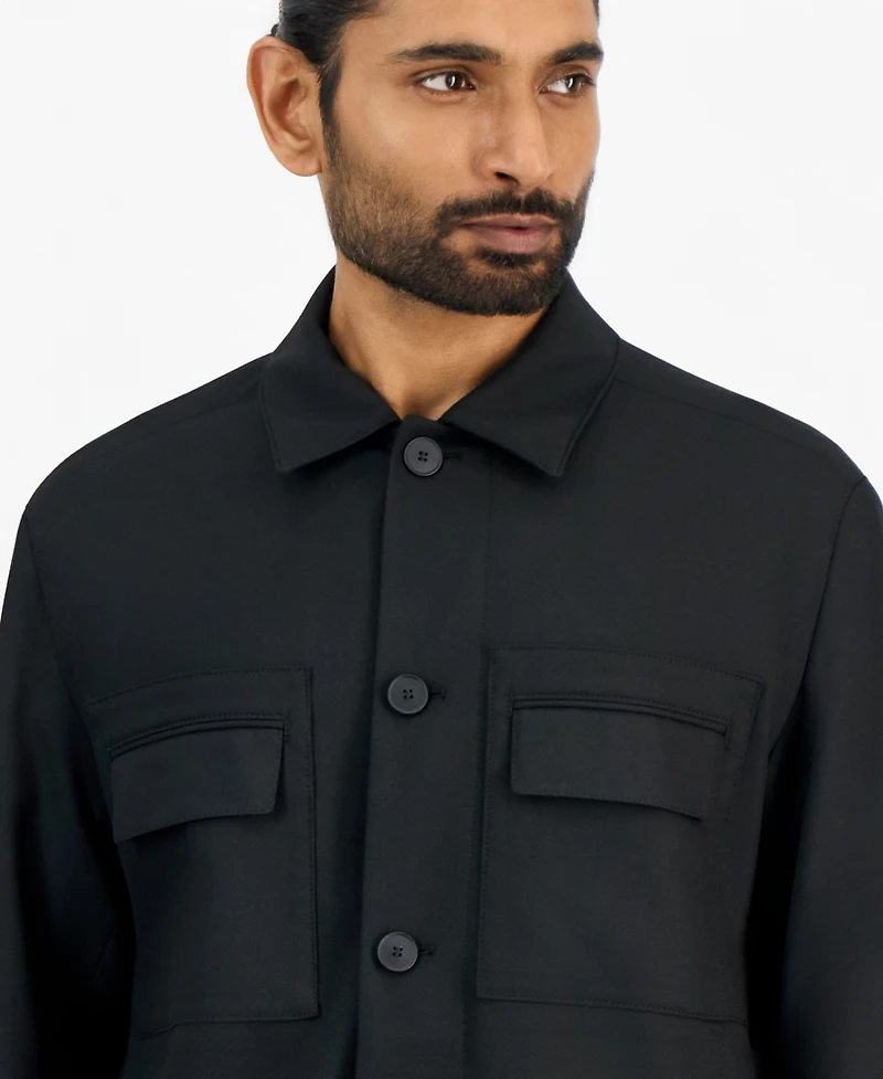 Hugo by Boss Men's Juliano Slim-Fit Twill Pleated-Back Jacket