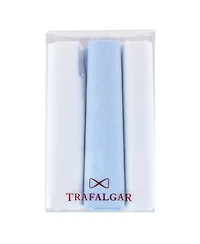 Trafalgar Men's Niles Pinstripe Cotton Handkerchiefs (Pack of 3