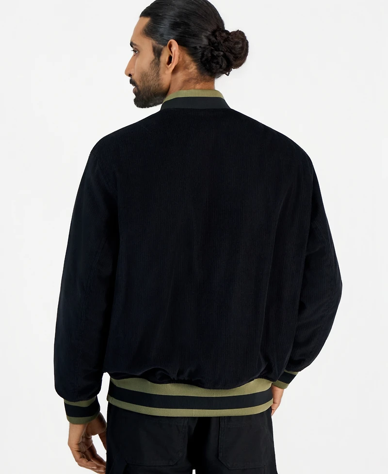 Hugo by Boss Men's Berono Varsity Corduroy Jacket