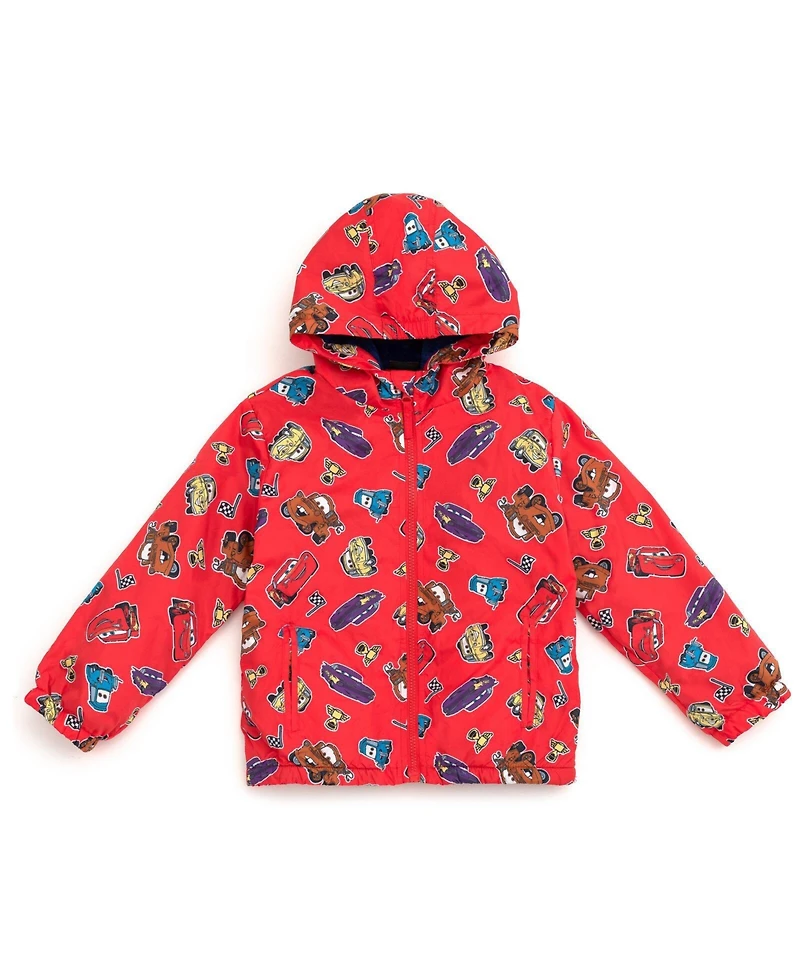 Cars Toddler Boy's (2T-5T) Fleece Hooded Rain Jacket