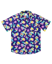 Minions Toddler Boys Despicable Me Hawaiian Short Sleeve Button Down Shirt