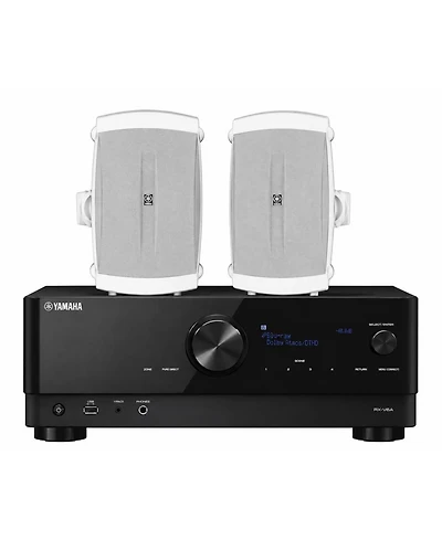 Yamaha Rx-V6A 7.2-Channel Av Receiver with Outdoor Speakers