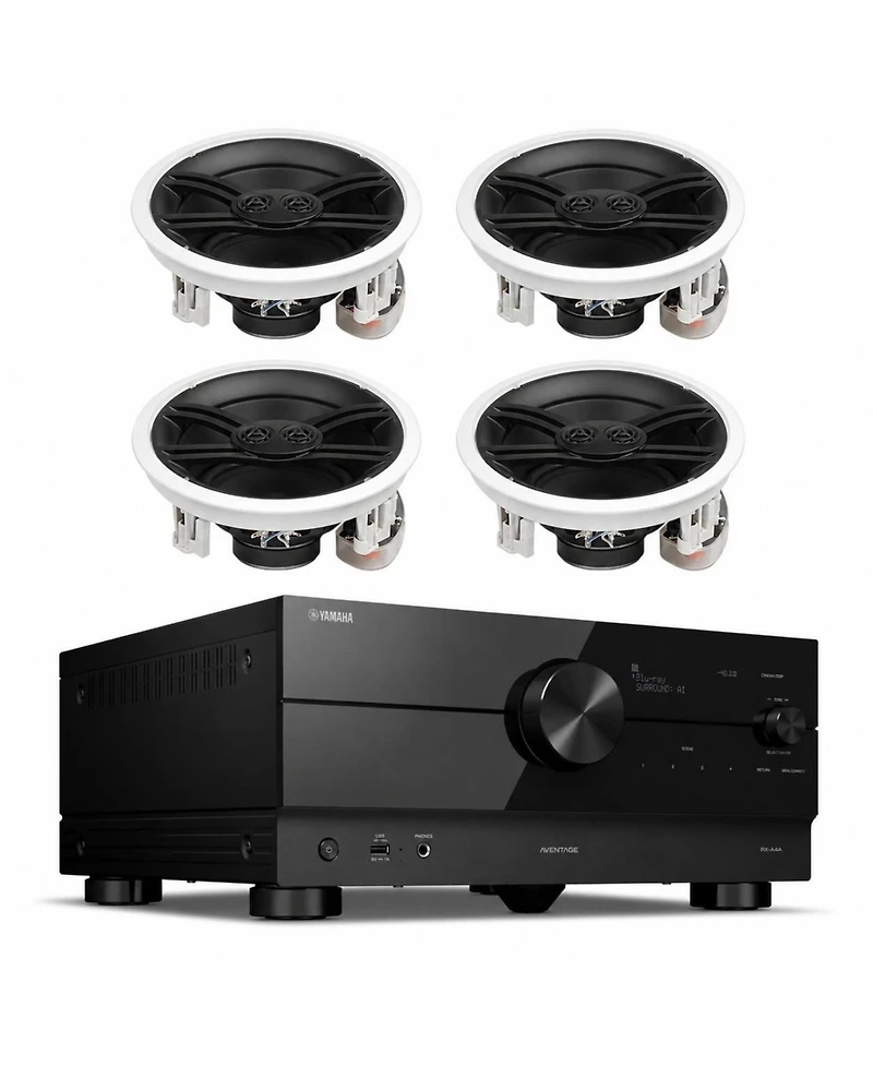 Yamaha Rx-A4A Aventage Av Receiver with In-Ceiling Speakers
