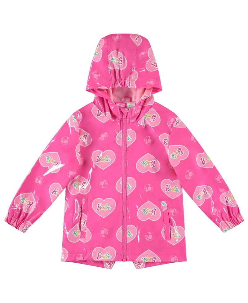 Barbie Girl's (4-16) Hooded Rain Jacket
