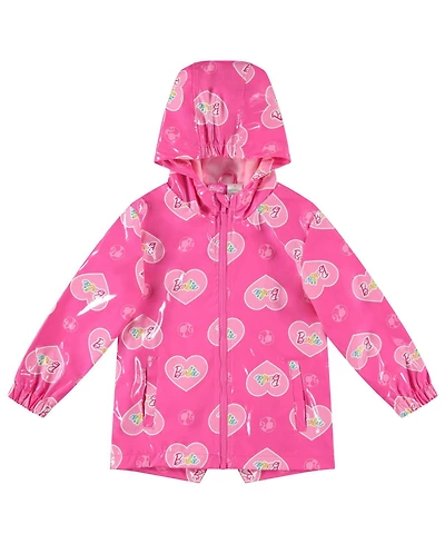 Barbie Girl's (4-16) Hooded Rain Jacket