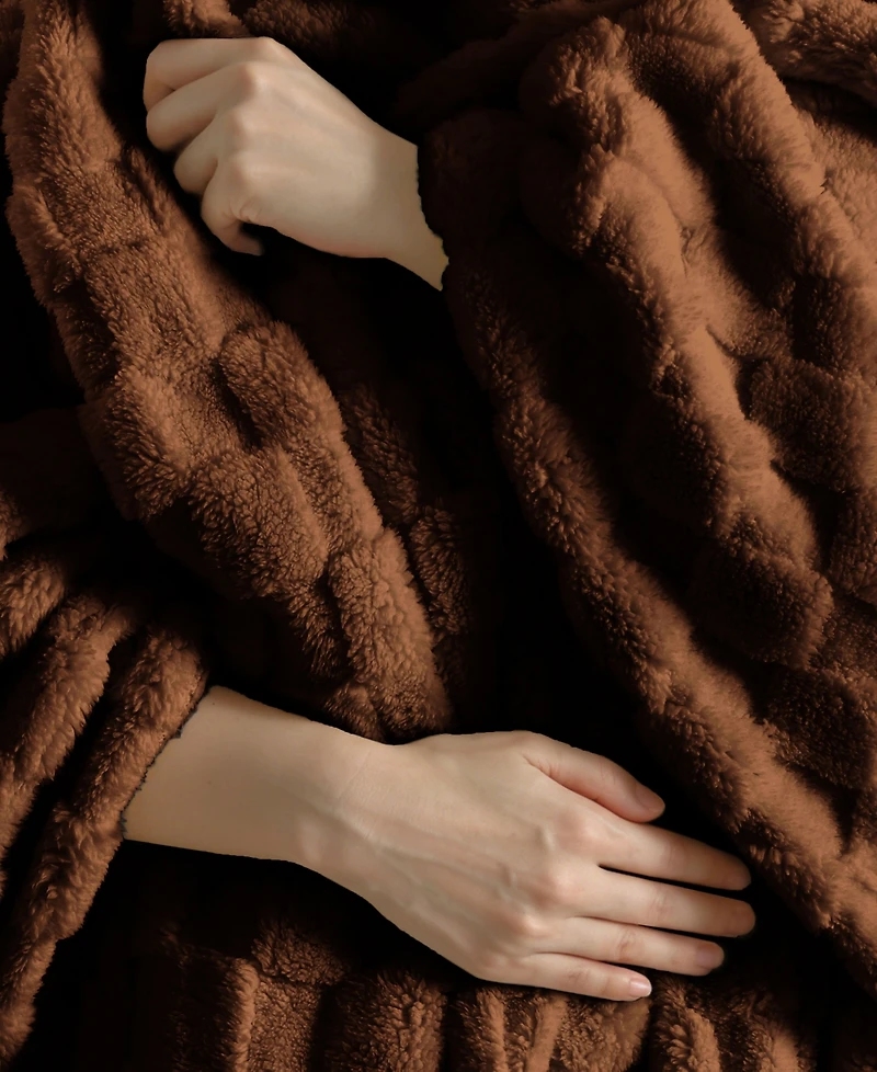 Sanctuary Jacquard Sherpa Blanket, Full/Queen