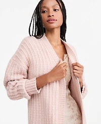And Now This Women's Duster Open-Front Ribbed-Knit Cardigan, Macy's Exclusive