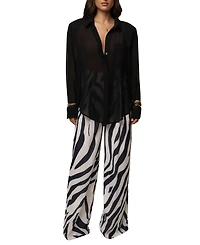 Jluxlabel Women's Dusk Fierce Form Button-Down Shirt
