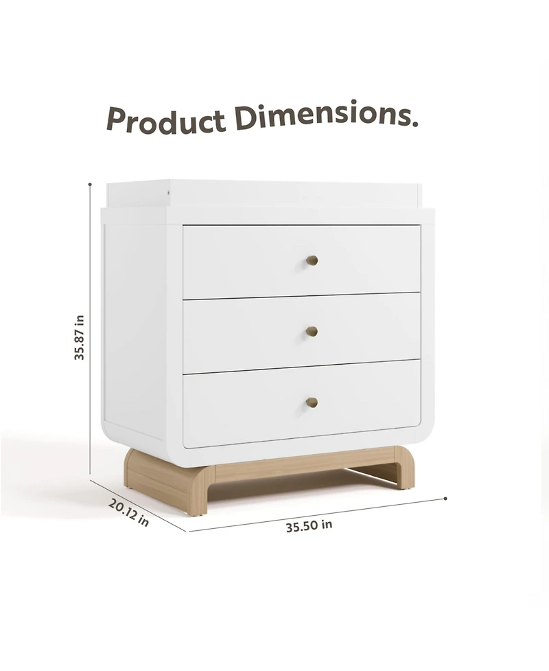 Storkcraft Santorini 3 Drawer Chest With Topper