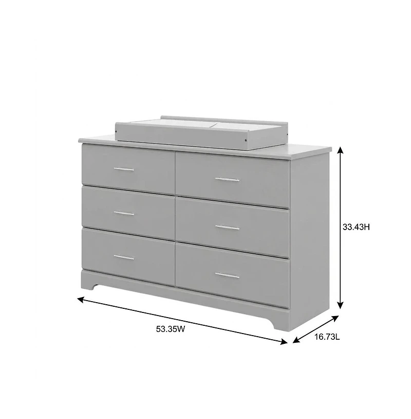 Storkcraft Brookside 6 Drawer Double Dresser