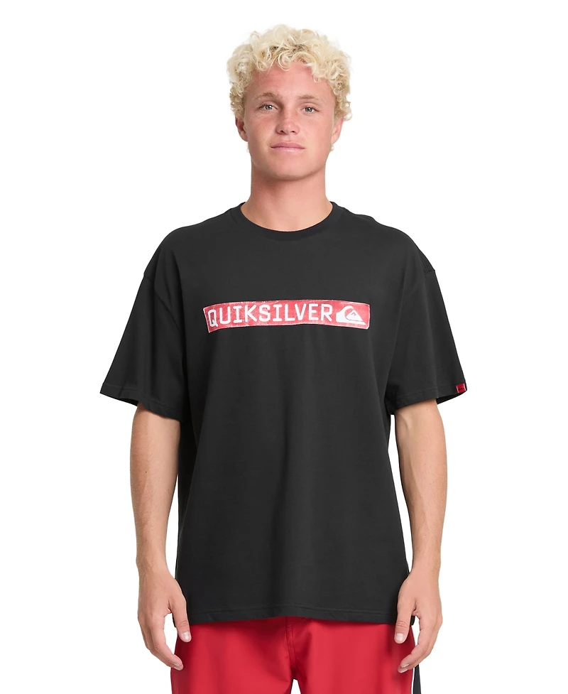 Quiksilver Men's Young Guns Clicker Red Box Oversized T-Shirt