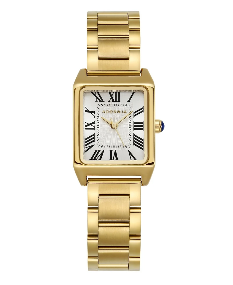 Adornia Women's Gold Berlin White Face Watch
