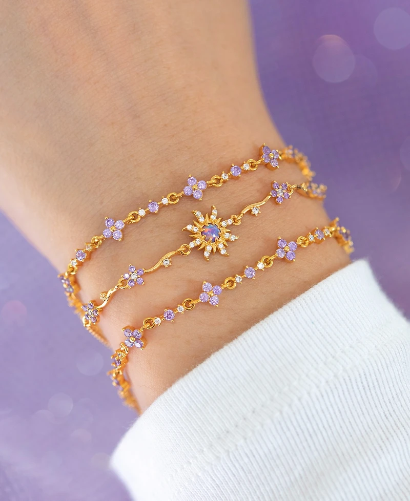Girls Crew Crystal Disney Princess Tangled Corona's Crest Bracelet