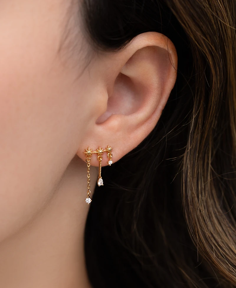 Girls Crew Crystal Celestial Cascade Earrings