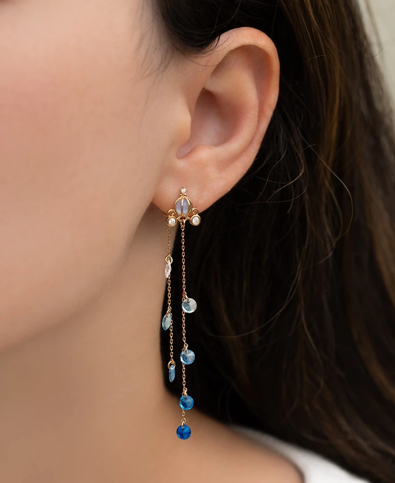 Girls Crew Crystal Disney Princess Cinderella Dangle Earrings
