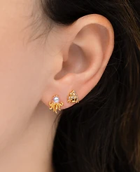 Girls Crew Crystal Sandbar Stud Earrings Set
