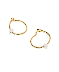 Girls Crew Crystal Endless Dewdrop Hoop Earrings