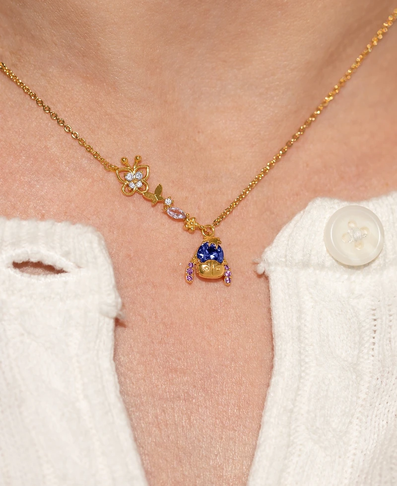 Girls Crew Crystal Disney Eeyore Necklace