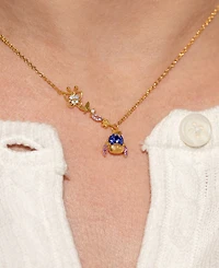 Girls Crew Crystal Disney Eeyore Necklace