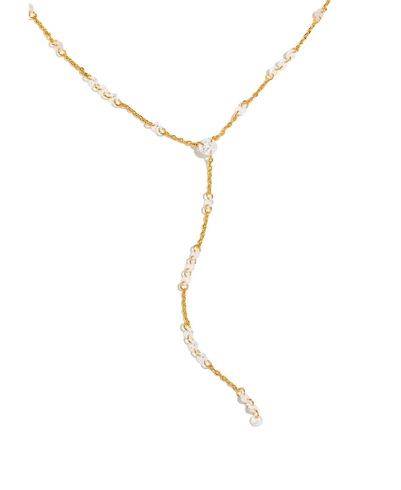 Girls Crew Crystal Dew You Y Drop Necklace