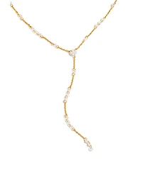 Girls Crew Crystal Dew You Y Drop Necklace