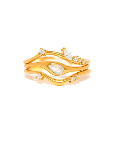 Girls Crew Crystal Tulum Ring Set