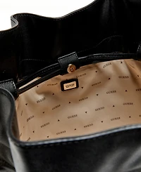 Guess Karima Medium Drawstring Tote Handbag