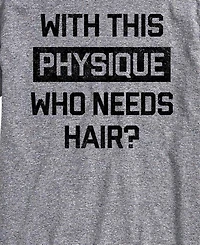 Airwaves Men's Who Needs Hair Short-Sleeve Graphic T-Shirt