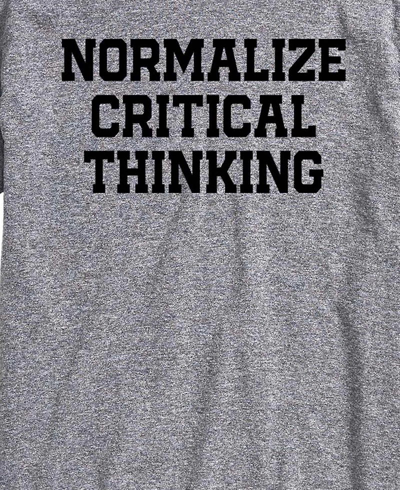 Airwaves Men's Normalize Critical Thinking Short-Sleeve Graphic T-Shirt
