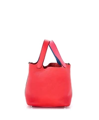 Pre-Owned HERMES Pm Picotin Lock Bag Tricolor Clemence