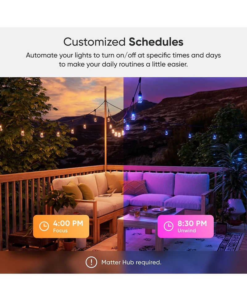 Nanoleaf Matter Smart Outdoor String Lights Smarter Kit