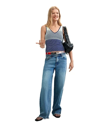 Desigual Women's Jeans pants 100% cotton