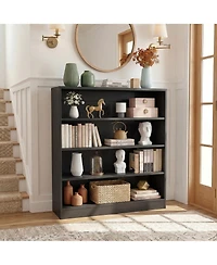 Aheaplus Wooden Shoes Rack Storage Cabinet with Shelves