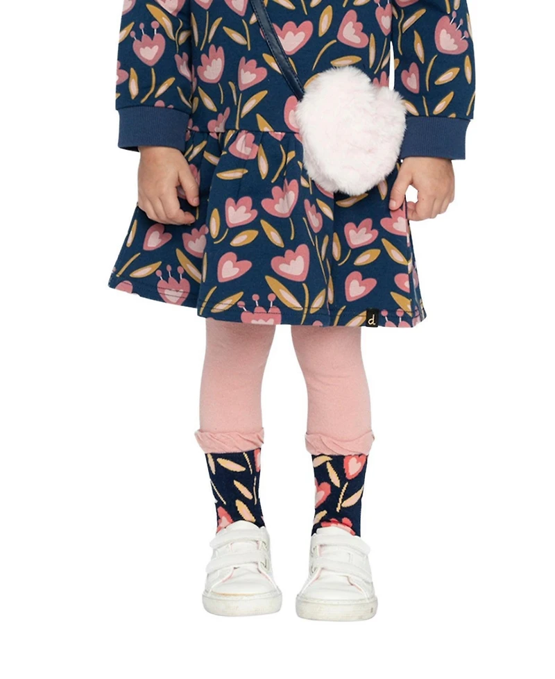 Deux par Deux Toddler Girl ( 3 , 4 ) Tights Pale Dusty
