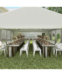 Outsunny 16' x 32' Heavy-duty Large Wedding Tent with Sidewalls