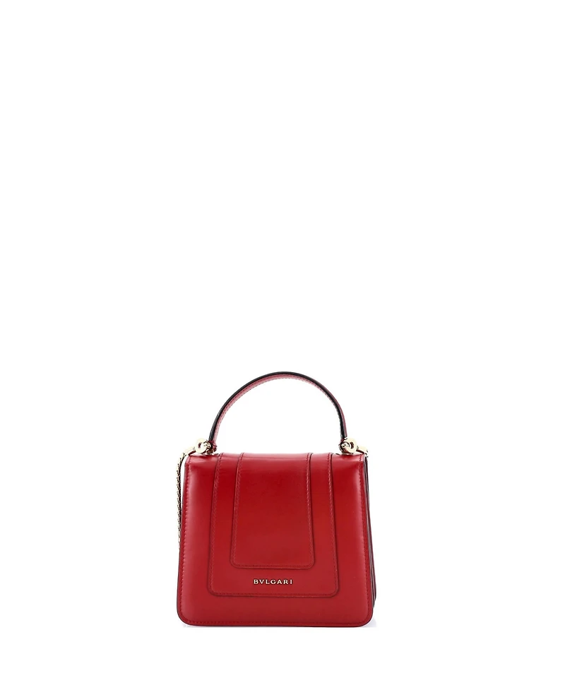 Pre-Owned Bvlgari Small Serpenti Forever Top Handle Bag Leather
