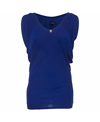 Pre-Owned Roberto Cavalli Women's Jersey Knit Draped Top