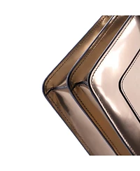 Pre-Owned Bvlgari Medium Serpenti Forever Shoulder Bag Metallic Leather