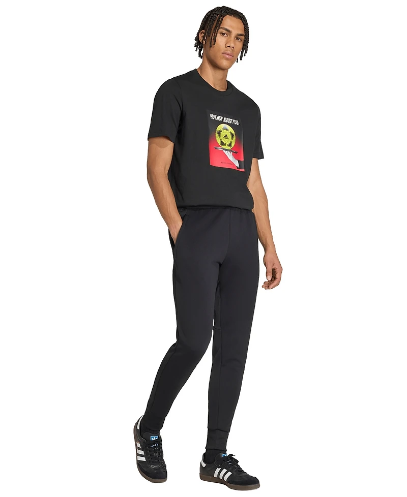 adidas Men's Football Slogan Graphic Crewneck T-Shirt
