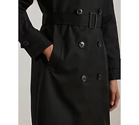 Lauren Ralph Womens Double-Breasted Belted Trench Coat