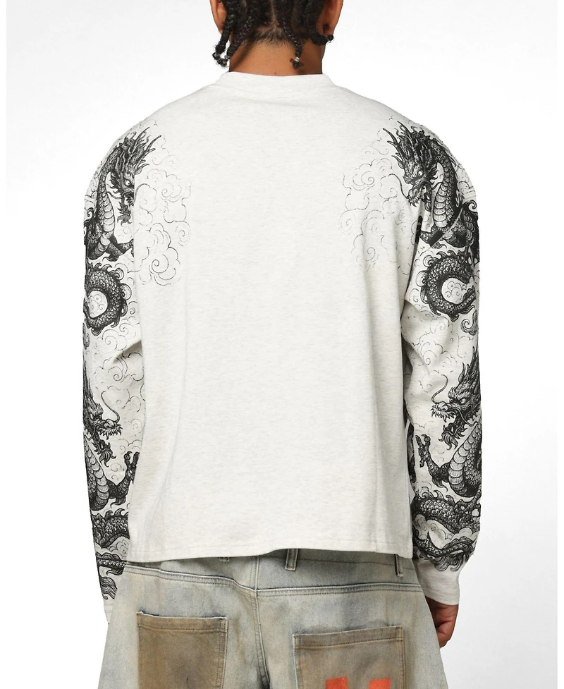 Loiter Men's Dragon Tattoo Long Sleeve T-Shirt
