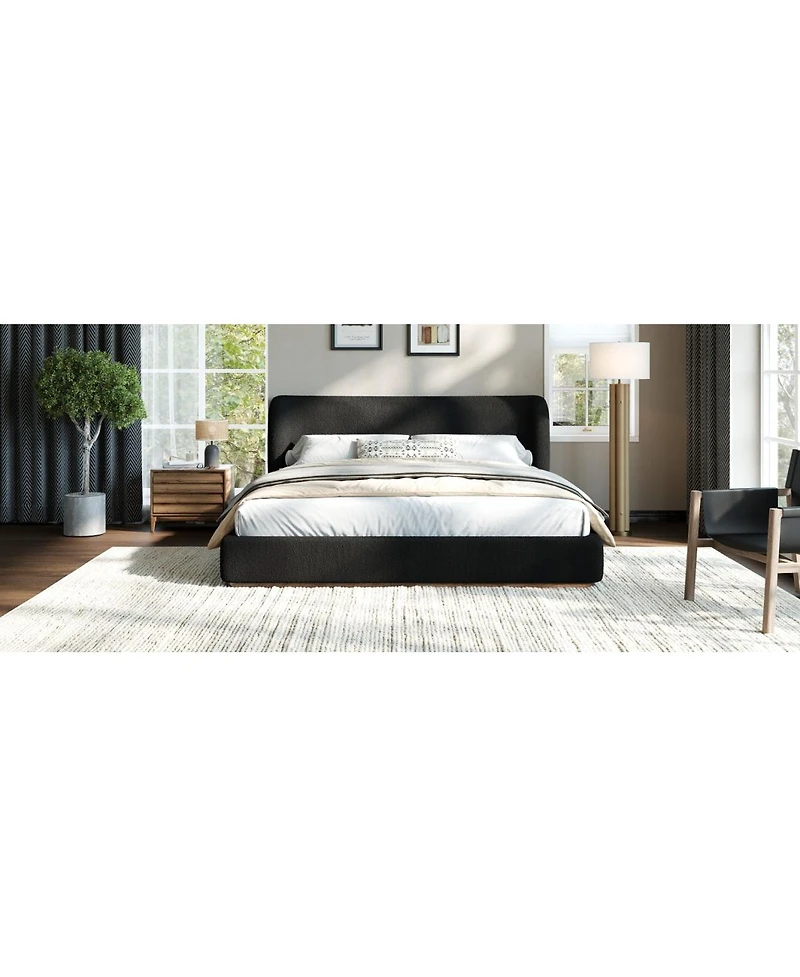 Streamdale Furniture Low-Profile Upholstered Platform Bed