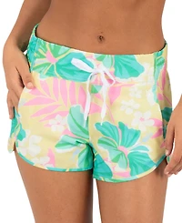 Hurley Women's Tie Waistband Zipper Boardshort