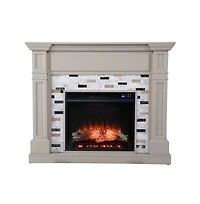 Augusta Home Birkover Fireplace with Marble Surround