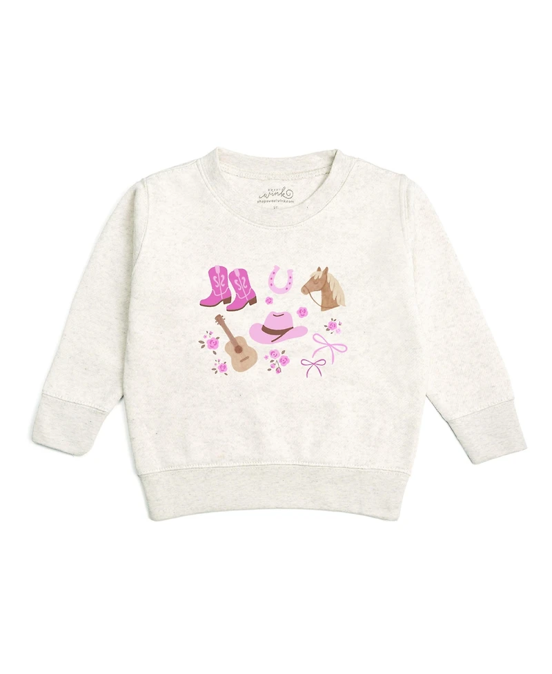 Sweet Wink Girls' (5-8) Western Girlie Sweatshirt