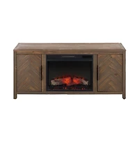 Augusta Home Jerah 2 Cabinet Fir Fireplace