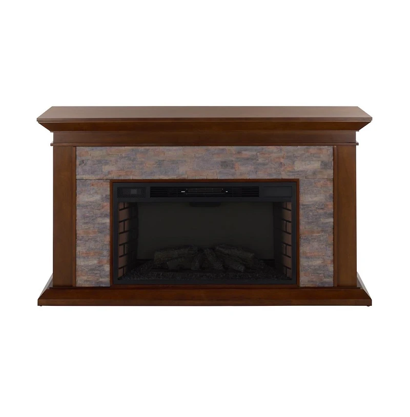 Augusta Home Canyon Heights Simulated Stone Electric Fireplace