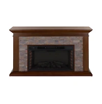 Augusta Home Canyon Heights Simulated Stone Electric Fireplace